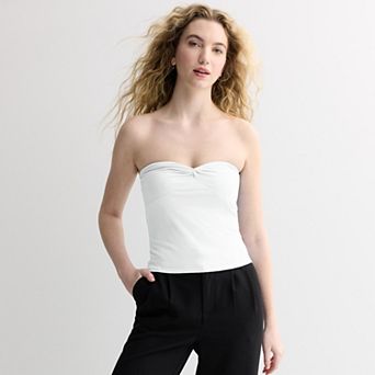 Juniors' madden girl Twist Front Tube Top