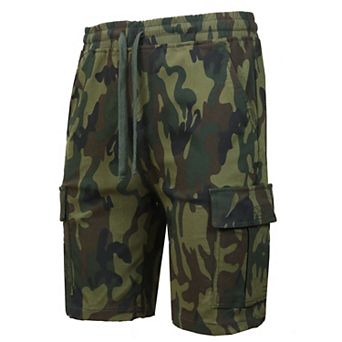 Men's Galaxy by Harvic Slim Fit Super Flex Stretch Cargo Shorts