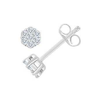 Always Mine 1/5 Carat T.W. Diamond Flower Stud Earrings