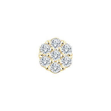 Always Mine 1/5 Carat T.W. Diamond Flower Stud Earrings