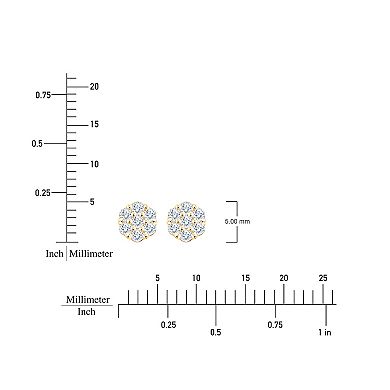 Always Mine 1/5 Carat T.W. Diamond Flower Stud Earrings