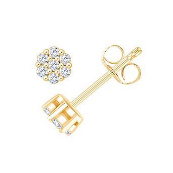 Always Mine 1/4 Carat T.W. Diamond Flower Stud Earrings