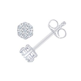 Always Mine 1/4 Carat T.W. Diamond Flower Stud Earrings