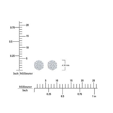 Always Mine 1/4 Carat T.W. Diamond Flower Stud Earrings