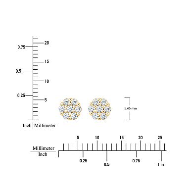 Always Mine 1/4 Carat T.W. Diamond Flower Stud Earrings