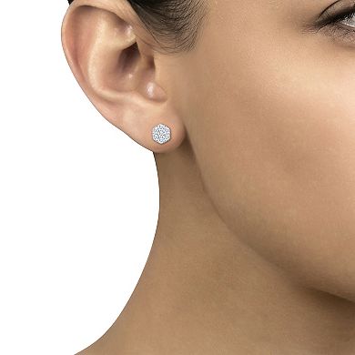 Always Mine 1/4 Carat T.W. Diamond Flower Stud Earrings
