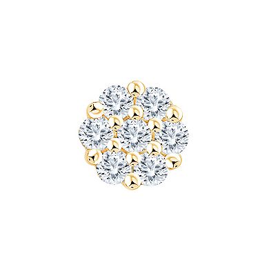 Always Mine 1/2 Carat T.W. Diamond Flower Stud Earrings