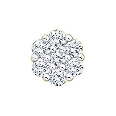 Always Mine 3/4 Carat T.W. Diamond Flower Stud Earrings