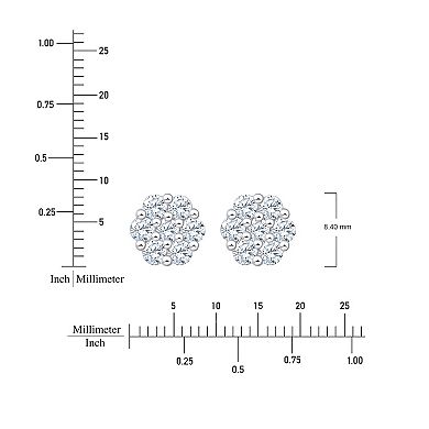 Always Mine 1 Carat T.W. Diamond Flower Stud Earrings