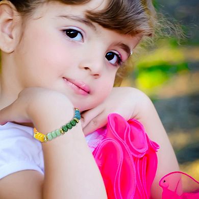 Kids 14k Gold-Plated Multicolor Bead Bracelet
