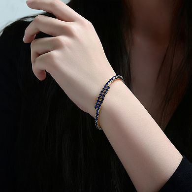 14k Gold-Plated Cubic Zirconia Tennis Bracelet