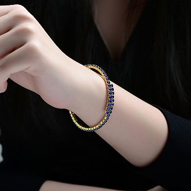 14k Gold-Plated Cubic Zirconia Tennis Bracelet