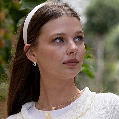 Kids 14k Gold-Plated Multi-Gemstone Heart Drop Earrings