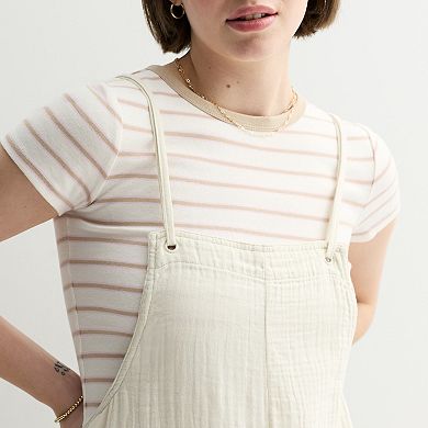 Juniors' SO® Solid Shortalls