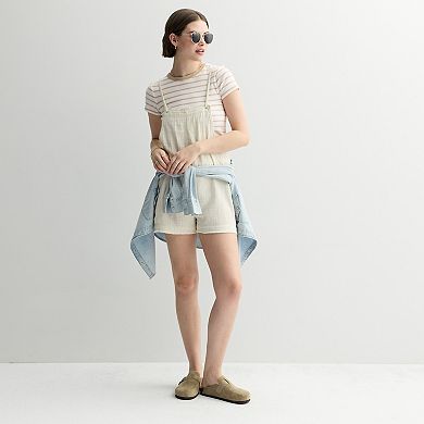 Juniors' SO® Solid Shortalls