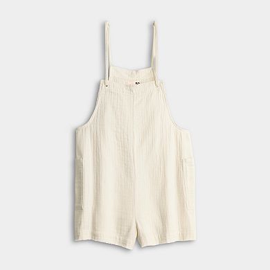 Juniors' SO® Solid Shortalls