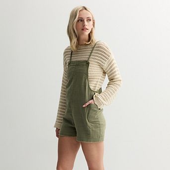 Juniors' SO® Solid Shortalls