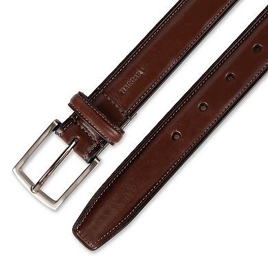Men's Haggar® Heat Crease & Contrast Stitch Casual Leather Belt