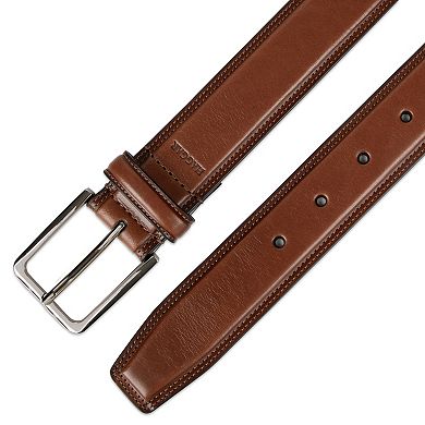 Men's Haggar® Drop Edge Casual Leather Belt