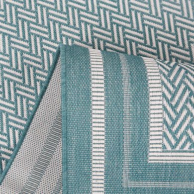 Sonoma Goods For Life® Basket Weave Indoor / Outdoor Area or Throw Rug