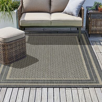 Sonoma Goods For Life® Basket Weave Indoor / Outdoor Area or Throw Rug