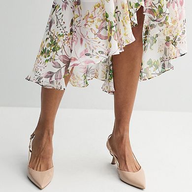 Petite Robbie Bee Flutter Sleeve Midi Dress