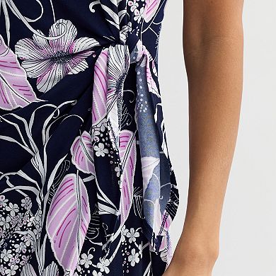 Petite Robbie Bee Floral Print Sarong Dress