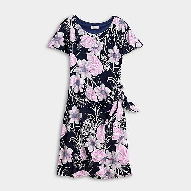 Petite Robbie Bee Floral Print Sarong Dress