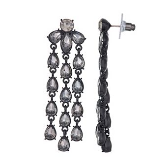 Simply Vera Vera Wang 3 Row Chandelier Post Earrings