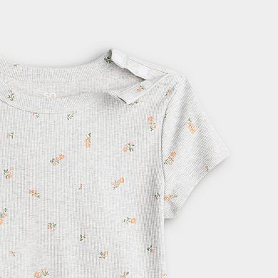 Girls 7-16 SO® Adaptive Short Sleeve Printed Tee