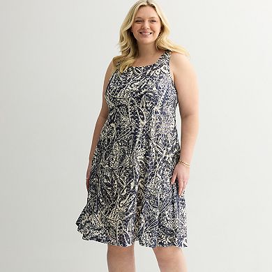 Plus Size Robbie Bee Crochet Jacket & Dress Set