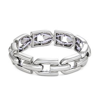 Simply Vera Vera Wang Silver Tone Tubular Stretch Bracelet
