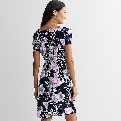 Women's Robbie Bee Floral Print Sarong Dress