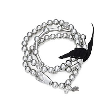 Simply Vera Vera Wang Silver Tone Pave Crystal Fireball 3 pc Stretch Bracelet Set