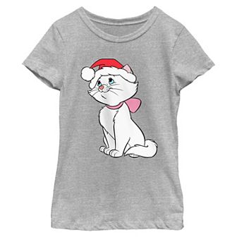 Girls 7-16 Disney’s The Aristocats Marie Christmas Graphic Tee