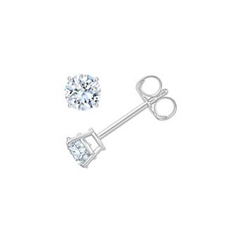 Always Mine 10k Gold 1/3 Carat T.W. Lab-Created Diamond Solitaire Stud Earrings