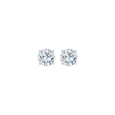 Always Mine 10k Gold 1/3 Carat T.W. Lab-Created Diamond Solitaire Stud Earrings