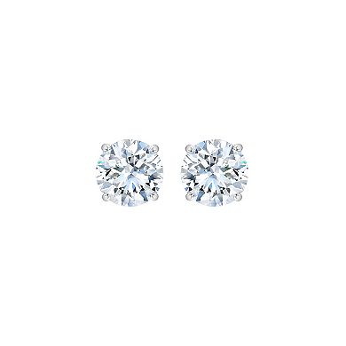 Always Mine 10k Gold 3/4 Carat T.W. GSI Certified Diamond Solitaire Stud Earrings