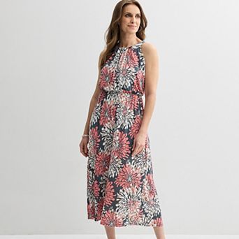 Women's Robbie Bee Halter Floral Maxi Dress