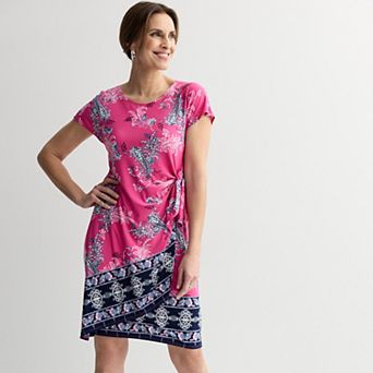 Women's Robbie Bee Paisley Print Sarong Dress