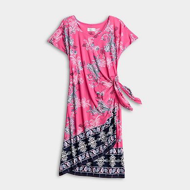 Women's Robbie Bee Paisley Print Sarong Dress