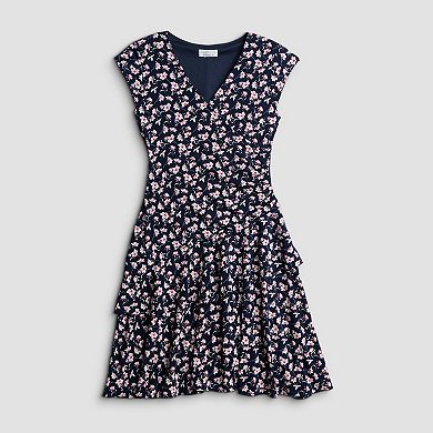 Robbie Bee Sleeveless V-Neck Floral Dress