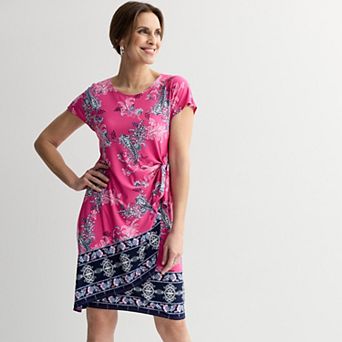 Petite Robbie Bee Printed Sarong Dress