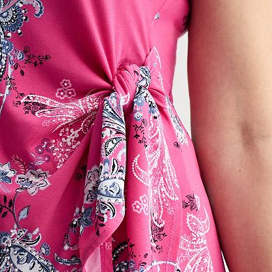 Petite Robbie Bee Printed Sarong Dress