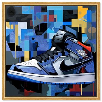 Notoriart Primary Sneakers Canvas Print Wall Art