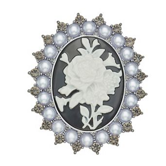 Simply Vera Vera Wang Simulated Pearl Cameo Brooch