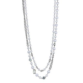Simply Vera Vera Wang 2-Row Simulated Pearl Necklace