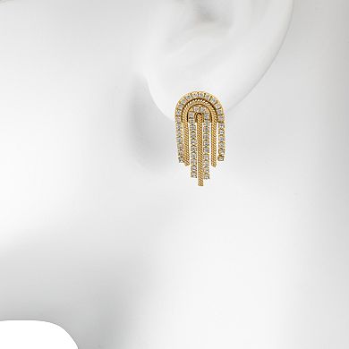 LC Lauren Conrad Gold-Tone Waterfall Drop Earrings
