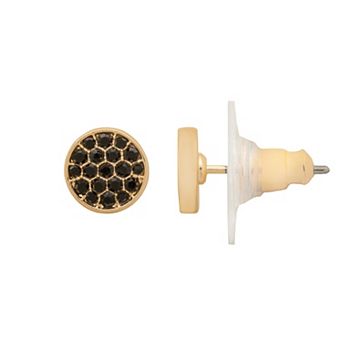 LC Lauren Conrad Gold-Tone Stud Earrings with Simulated Crystal