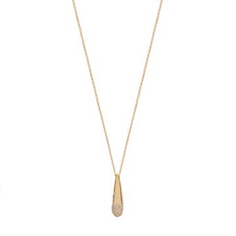 LC Lauren Conrad Gold Tone Teardrop Pendant Necklace